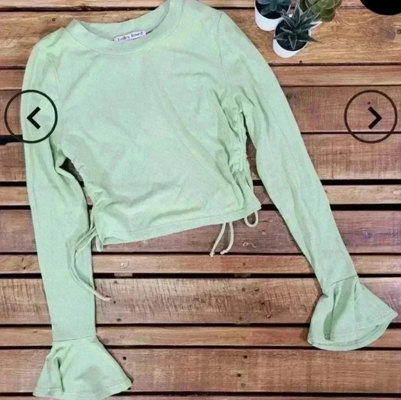 TEE RIBBED CROP - Picture 2 of 2